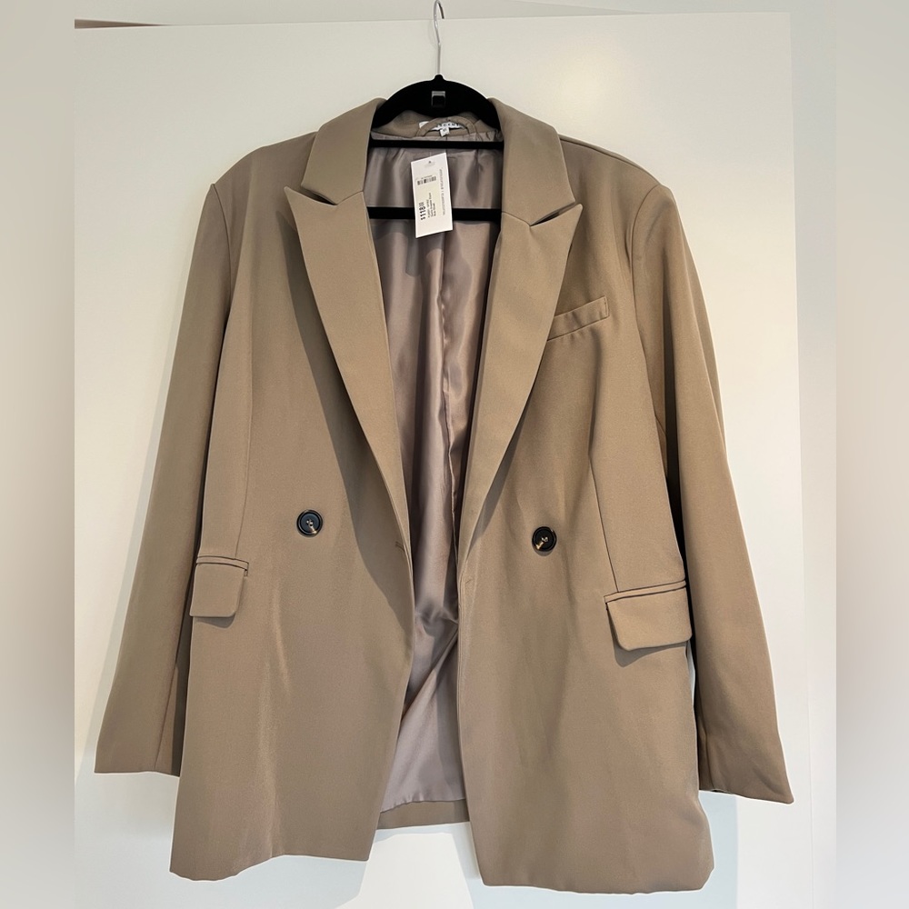 Oversized Taupe Blazer